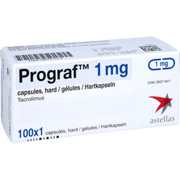 Abbildung: Prograf 1 mg Hartkapseln 100 St, Hartkapseln PZN 06077512