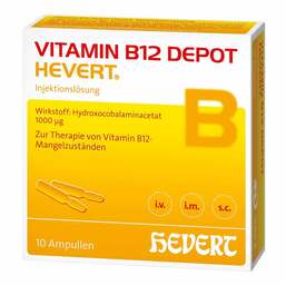 Abbildung: Vitamin B12 Depot Hevert Ampullen Ampullen, 10 St PZN 06078368