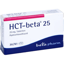 Abbildung: HCT Beta 25 Tabletten 30 St, Tabletten PZN 06082298