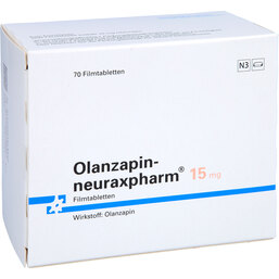 Abbildung: Olanzapin neuraxpharm 15 mg Filmtabletten 70 St, Filmtabletten PZN 06082884
