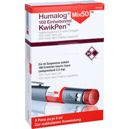 Abbildung: Humalog Mix 50 Kwikpen Injektionssuspension 5 St, Injektionssuspension PZN 06087137