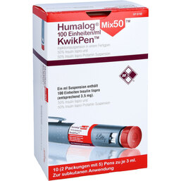 Abbildung: Humalog Mix 50 Kwikpen Injektionssuspension 10 St, Injektionssuspension PZN 06087143