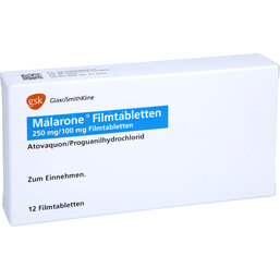 Abbildung: Malarone Filmtabletten 12 St, Filmtabletten PZN 06089001