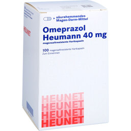Abbildung: Omeprazol Heumann 40 mg magensaftresistent Hartkapseln Heunet 100 St, Magensaftresistente Hartkapseln PZN 06100027