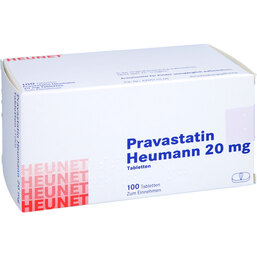 Abbildung: Pravastatin Heumann 20 mg Tabletten Heunet 100 St, Tabletten PZN 06100091