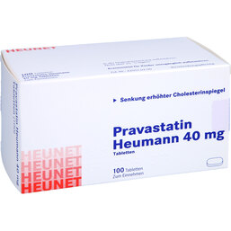Abbildung: Pravastatin Heumann 40 mg Tabletten Heunet 100 St, Tabletten PZN 06100139