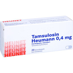 Abbildung: Tamsulosin Heumann 0,4 mg Hartkapseln ret. Heunet 20 St, Retard-Kapseln PZN 06100145