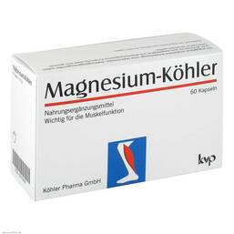 Abbildung: Magnesium Köhler Kapseln Kapseln, 1X60 St PZN 06103391