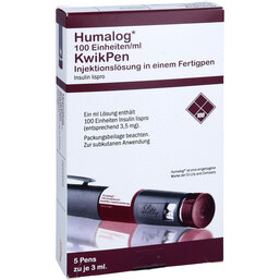 Abbildung: Humalog Kwikpen Fertigspritzen 5 St, Injektionslösung PZN 06109809