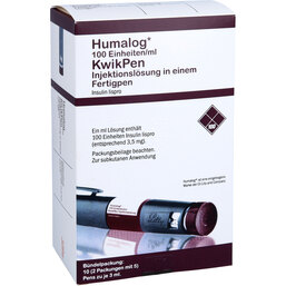 Abbildung: Humalog Kwikpen Fertigspritzen 10 St, Injektionslösung PZN 06109838