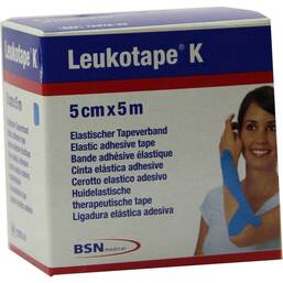 Abbildung: Leukotape K 5cm hellblau 1 St, Verband PZN 06110190