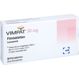 Abbildung: Vimpat 50 mg Filmtabletten 56 St, Filmtabletten PZN 06118197