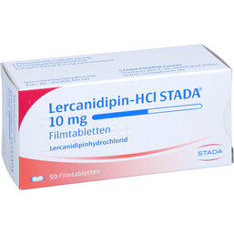 Abbildung: Lercanidipin HCL STADA 10 mg Filmtabletten 50 St, Filmtabletten PZN 06120691