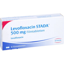 Abbildung: Levofloxacin STADA 500 mg Filmtabletten 5 St, Filmtabletten PZN 06120805