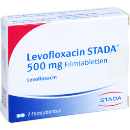 Abbildung: Levofloxacin STADA 500 mg Filmtabletten 7 St, Filmtabletten PZN 06120811