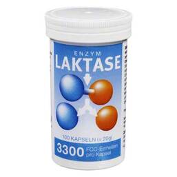 Abbildung: Laktase 3300 FCC Enzym Kapseln Kapseln, 100 St PZN 06122514