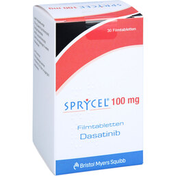 Abbildung: Sprycel 100 mg Filmtabletten 30 St, Filmtabletten PZN 06122709