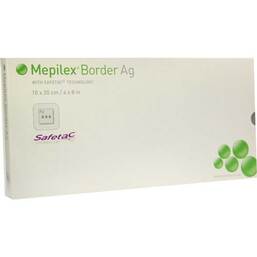 Abbildung: Mepilex Border Ag Verband 10x20cm 5 St, Verband PZN 06130399