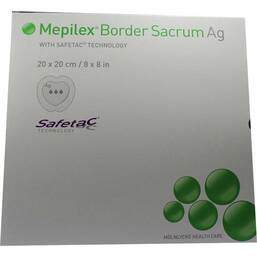 Abbildung: Mepilex Border Sacrum Ag Verband 20x20cm 5 St, Verband PZN 06130442