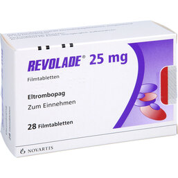 Abbildung: Revolade 25 mg Filmtabletten 28 St, Filmtabletten PZN 06142712