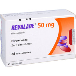 Abbildung: Revolade 50 mg Filmtabletten 28 St, Filmtabletten PZN 06142735