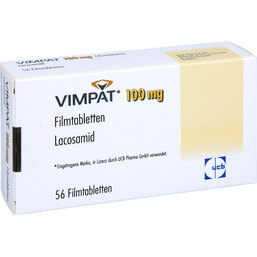 Abbildung: Vimpat 100 mg Filmtabletten 56 St, Filmtabletten PZN 06142787