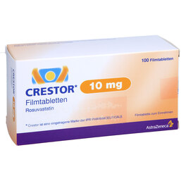 Abbildung: Crestor 10 mg Filmtabletten 100 St, Filmtabletten PZN 06143686