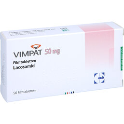 Abbildung: Vimpat 50 mg Filmtabletten 56 St, Filmtabletten PZN 06145047