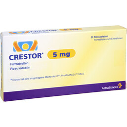 Abbildung: Crestor 5 mg Filmtabletten 30 St, Filmtabletten PZN 06149602