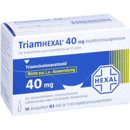 Abbildung: Triamhexal 40 Injektionssuspension 10X1 ml, Injektionssuspension PZN 06155896