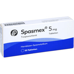 Abbildung: Spasmex 5 Tabletten 30 St, Tabletten PZN 06165469