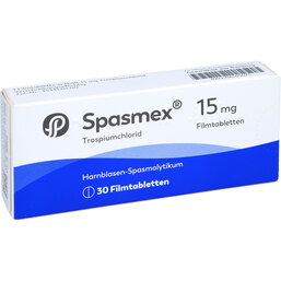 Abbildung: Spasmex 15 Filmtabletten 30 St, Filmtabletten PZN 06165475