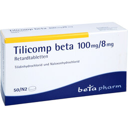 Abbildung: Tilicomp beta 100 / 8 mg Retardtabletten 50 St, Retard-Tabletten PZN 06172400