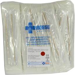 Abbildung: Watteträger steril kleiner Kopf 15cm 1262 100X2 St PZN 06177254