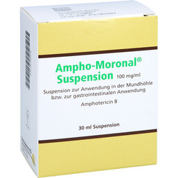 Abbildung: Ampho Moronal Suspension 100 30 ml, Suspension PZN 06180078