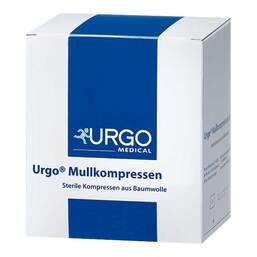 Abbildung: Urgo Mullkompressen 10x10 cm unsteril Kompressen, 100 St PZN 06187927