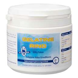 Abbildung: Gelatine Rind Pulver Dose 250 g, Pulver PZN 06197759
