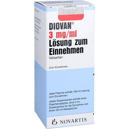Abbildung: Diovan 3 mg / ml Lösung 160 ml, Lösung PZN 06303115