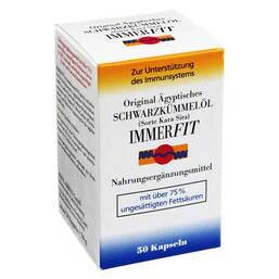 Abbildung: Schwarzkümmelöl Immerfit Kapseln Kapseln, 50 St PZN 06304391