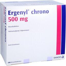 Abbildung: Ergenyl Chrono 500 Retardtabletten 200 St, Retard-Tabletten PZN 06305841