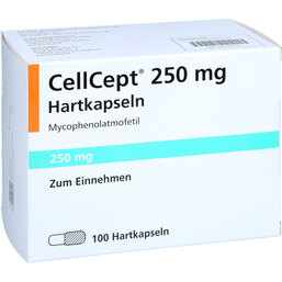 Abbildung: Cellcept 250 mg Kapseln 100 St, Hartkapseln PZN 06309856