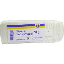 Abbildung: Warenal Verbandwatte 50 g, Watte PZN 06309922