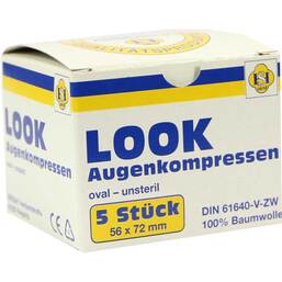 Abbildung: Look Augenkompressen 5 St, Kompressen PZN 06309968