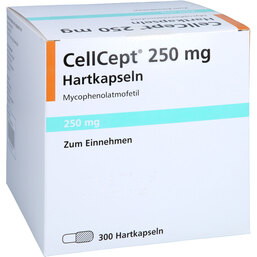 Abbildung: Cellcept 250 mg Kapseln 300 St, Hartkapseln PZN 06310078