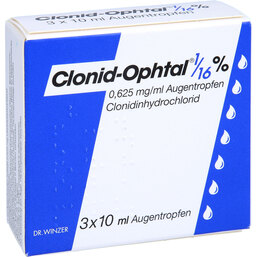 Abbildung: Clonid Ophtal 1 / 16% Augentropfen 3X10 ml, Augentropfen PZN 06319033
