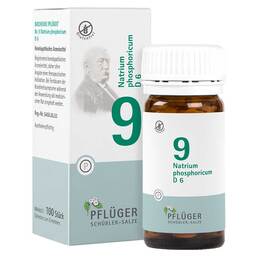 Abbildung: Biochemie Pflüger 9 Natrium phosphoricum D 6 Tabletten Tabletten, 100 St PZN 06319636
