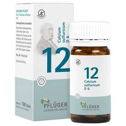 Abbildung: Biochemie Pflüger 12 Calcium sulfuricum D 6 Tabletten Tabletten, 100 St PZN 06320148