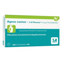 Abbildung: Agnus castus 1A Pharma Filmtabletten Filmtabletten, 100 St PZN 06320326