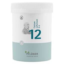 Abbildung: Biochemie Pflüger 12 Calcium sulfuricum D 6 Tabletten Tabletten, 1000 St PZN 06321165