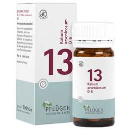 Abbildung: Biochemie Pflüger 13 Kalium arsenic.D 6 Tabletten Tabletten, 100 St PZN 06321188